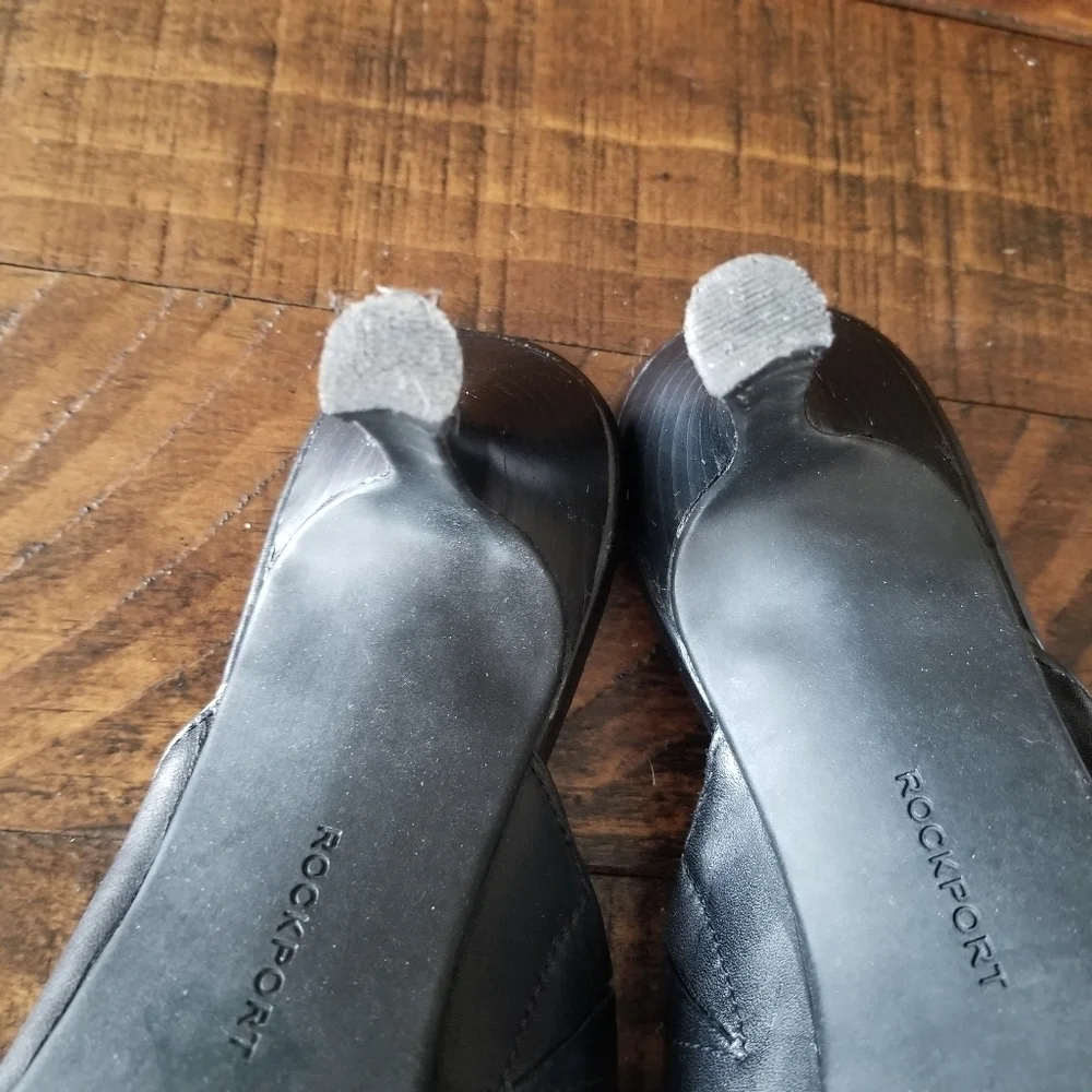 Rockport‎ Adiprene by Adidas Black Heels 8 Leather